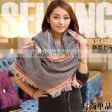 Fashion Latest Four Sides Fringes Acrylic Large Long Winter Scarf thumbnail-2