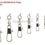 Fishing Tackle Accessories Copper Ball Bearing Swivel With Interlock Snap Stainless Steel thumbnail-2