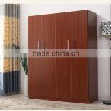 4 Doors Bedroom Wardrobe Designs Panel Wooden