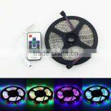 5m 3528 SMD RGB 300 LED Strip Light Flexible Lamp Waterproof + 10 Key RF Remote
