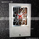 Unique Concrete Clock With Stainless Steel, Handmade Modern Wall Clock, Designer Clocks