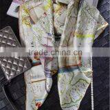 Wholesale Good Quality Custom White Silk Screening Neck Scarf thumbnail-4