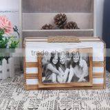 W14112-1 Home Decoration Items Wood Box Photo Frame Use Hold Letter