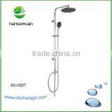Round Waterfall Shower Set Bathroom Shower Sets Chromed Stainless Steel Shower Set thumbnail-1