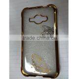 Hin Clear Crystal Rubber Plating TPU Soft Case Cover For Samsung Galaxy J1 MINI thumbnail-5