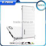 8000mah ABS+Aluminum Body Portable Power Bank With 2 USB Outputs