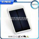 2015 High Capacity 4000mah Universal Dual USB Solar Power Bank for All Mobile Phone
