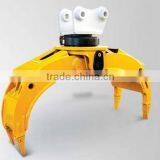 SF Excavator Parts Rotating Grab for Excavator / Rotating Grapple Double Teeth Grapple