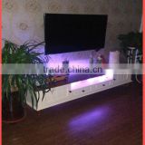 wholesale New Modern LED light wooden TV stand and tv racks designs