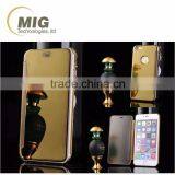 3D Mirror Smart View Clear Flip Phone Case Cover For Apple IPhone 5 5S 6 6S Plus Case
