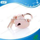 AJF 2016 New Arrival Most Popular Rose Gold Color Mini Love Heart Shape Lock