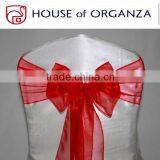 100% Polyester Organza Chair Sash For Wedding thumbnail-1