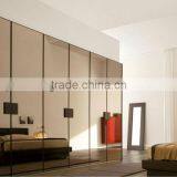 Bronze glass wardrobe door with EN12150 and ANSI certficate