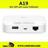 Pocket 3G HSPA+ SIM Card Router With 5200mAh Power Bank Hame A19 With NFC Fast Wifi Connection