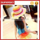 K-114 Flower Women Ladies Floppy Bohemia Straw Hat Wide Large Brim Sun Summer Beach Cap Hat thumbnail-4