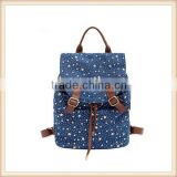 Wholesale lady backpack with stars for women