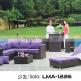 All Weather Rattan Wicker Sofa Acrylic Outdoor Furniture