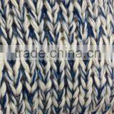 Roving Yarn With Mohair Like Acrylic,chunky,malange Effect,contrast Color,ladies' Pullover thumbnail-2