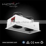 Double Head Downlight CE ROHS Approval Adjustable Grid Lighting Fixture thumbnail-1