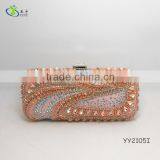 2014 crystal clutch handmade patchwork bags