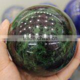 Natural Rare Quartz Crystal Zoisite Ruby Sphere Ball For Sale