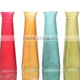 Watchtower Shape Antique Colored Glass Vase