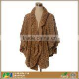 Soft Long Faux Fur Brown Scarf Shawl Wrap Stole Cape for Women