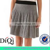 2014 fashionable computer knitted pleated women's sweater skirt