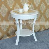 Simple Modern Wood White Round Coffee Table for Wholesale thumbnail-2