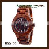 Wrist Watch Man or Woman Wooden Watches Red Sandalwood thumbnail-5