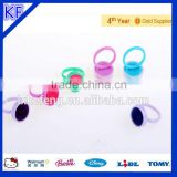 Finger colorful ring kids toy stamp