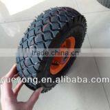4.10/3.50-4 Pneumatic Rubber Wheel for Trolley With Steel Rim Wheel