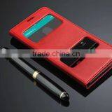 2015 Stylish Caller Display Window Magnet Flip Cover Stand Leather Case Leather Case Cover for Htc Desire 820 Factory Price