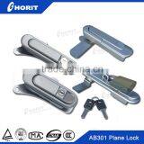 AB301 Gray Metal Button Inudstry Sliding Door Cabinet Plane Locks for Electrical Panels Vcb