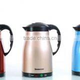 Baidu Small Kitchen Appliance 1.5L Spray Paint Double Wall Stainless Steel Thermal Insulation Kttle for Tea Milk Coffee thumbnail-1