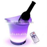 bar decorative multicolor plastic ice wine led iced bucket