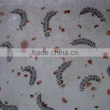 Lokta Gift Wrapping Paper With Natural Leaf and Flower thumbnail-1