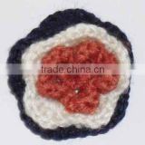 Crochet flower sewing trim