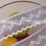 6cm Gray-white African Swiss Voile Wallpaper Lace Trimming C600403 thumbnail-2