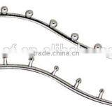 Chrome Metal Waterfall Plating Metal Waterfall Display Hook for Slotted Channel/ Display Hook Supermarket