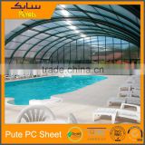 UV heating channel cellular polycarbonate sheet swimming pool enclosures