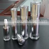 Fashion acrylic lotion bottle 120ml cosmetic packaging plastic bottle silver color