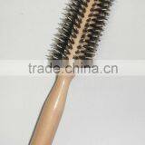 High quality nylon and bristle wooden hair brush