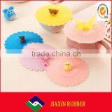 Promotion Silicone Rubber Cup Cover / Silicone Coffee Cup With Cover / Tea Cups With Cover thumbnail-1