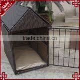 Best Wicker & Metal Craft Outdoor Cat or Dog Using Waterproof Pet House thumbnail-1