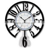 2015 newest wall clock plastic wall clock pendulum plastic wall clock home decor clock digital wall clock