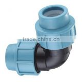 PE Pipe Fitting Elbow PP Compression Fitting For Irrigation