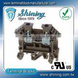 TF-4 Euro Type 600V 35A Screw Clamp 4mm Din Terminal Block thumbnail-2