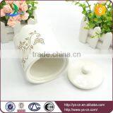 Fancy Modern White Ceramic Canister for Tea/sugar/coffer thumbnail-4