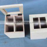Custom Wooden 4 Bottles Wine Shipping Beer Crates for Sale thumbnail-4